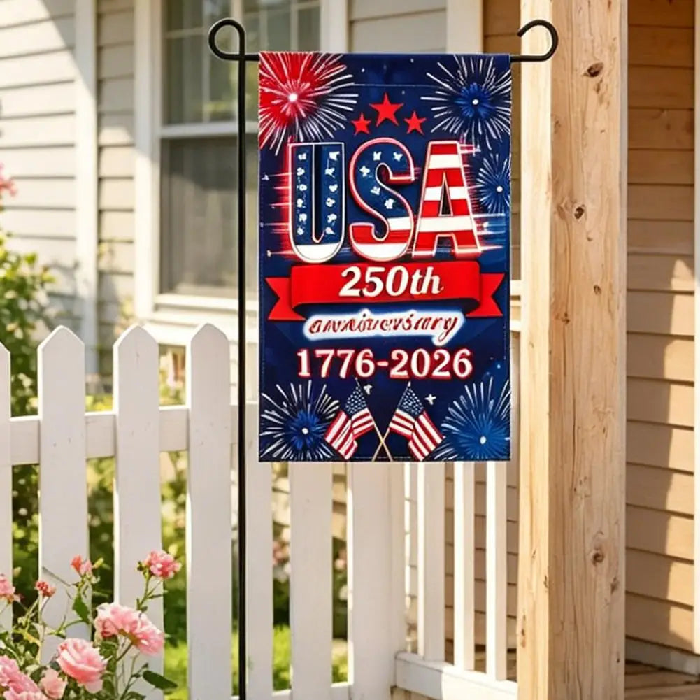 250th USA Anniversary Garden Flag 1776–2026 | July 4th Decor