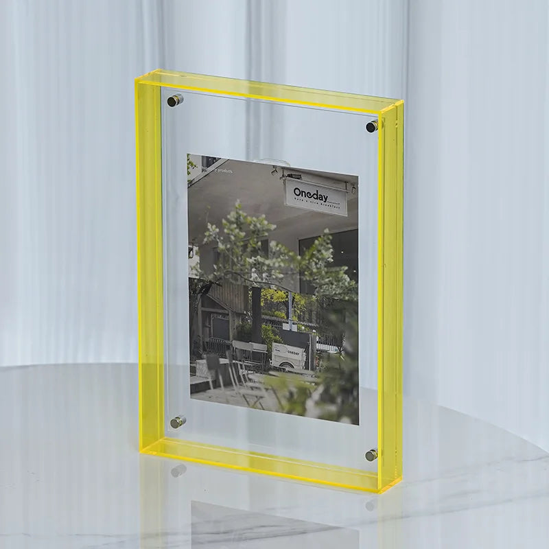 Acrylic Photo Frame – Table & Wall Display | Modern Decor