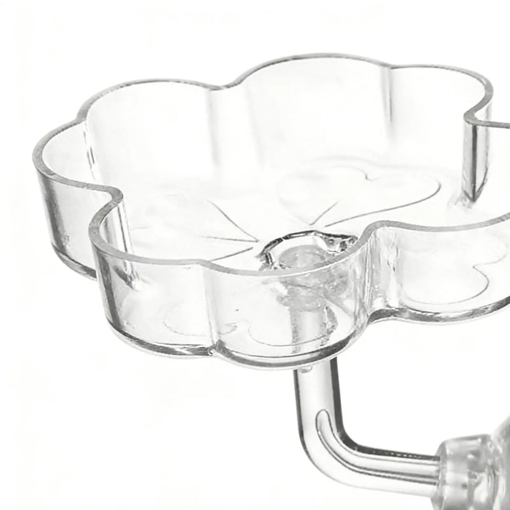 Aquarium Shrimp Feeder Dish – Clear Acrylic Suction Cup Tray
