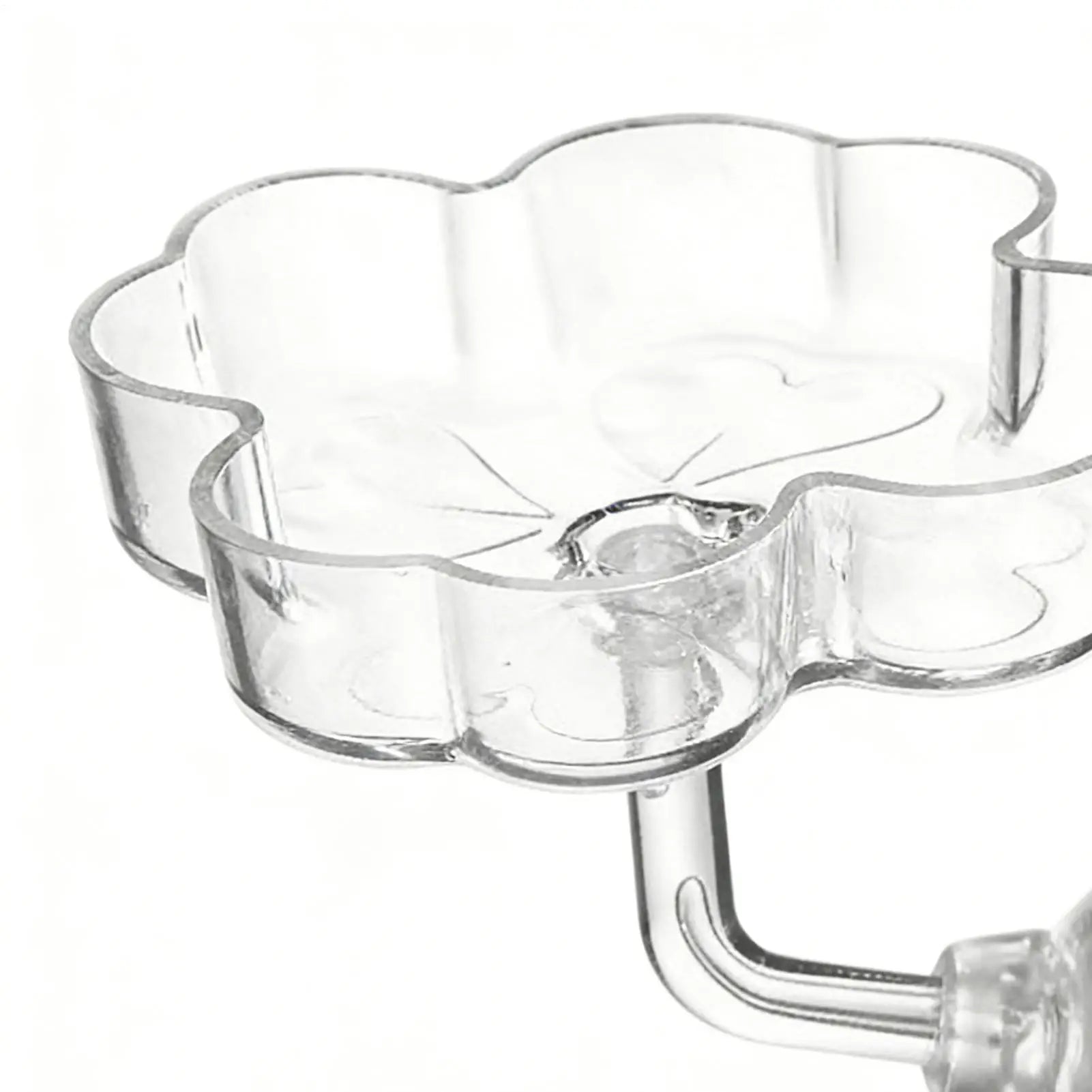 Aquarium Shrimp Feeder Dish – Clear Acrylic Suction Cup Tray