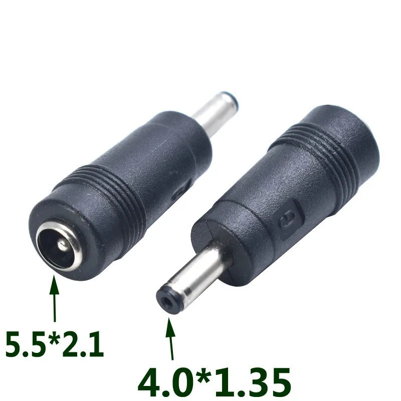 2PCS 5.5 x 2.1 mm Adapter Female Socket to DC 4.0 x 1.7mm 3.5 x 1.35mm jack Power Connector Laptop Converter Adapter Plug Oasis Select 5521 to 40135 2PCS