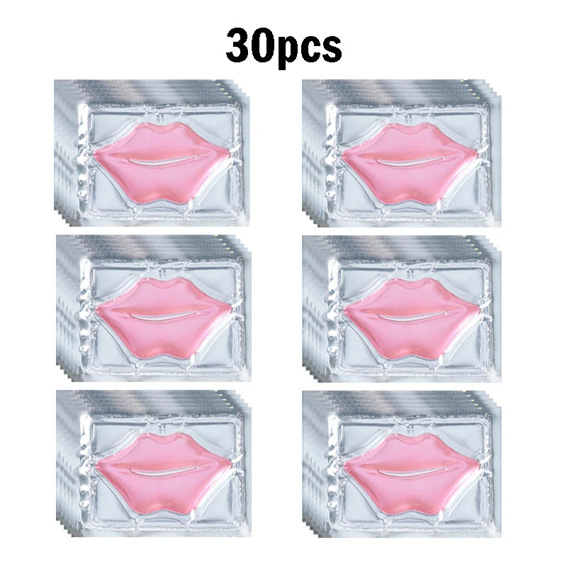 BIOAOUA Crystal Collagen Lip Mask – Plump & Moisturize Lips Collagen Lip Mask Oasis Select Pink 30pcs