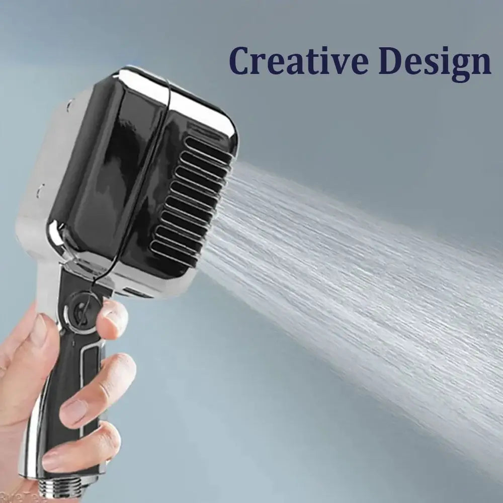 New High Pressure Microphone-shaped Shower Head Water Saving Funny Showerhead ABS Creative Shower Sprayer Bathroom Oasis Select