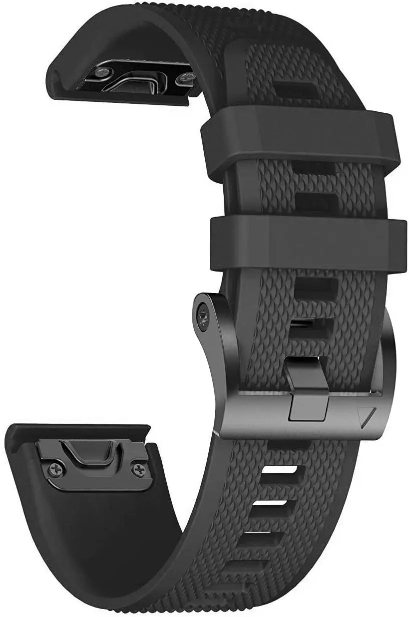 Silicone Watch Band for Garmin Fenix 7S 6S 5S – 20mm Strap Watch Replacement Band Oasis Select black 20mm