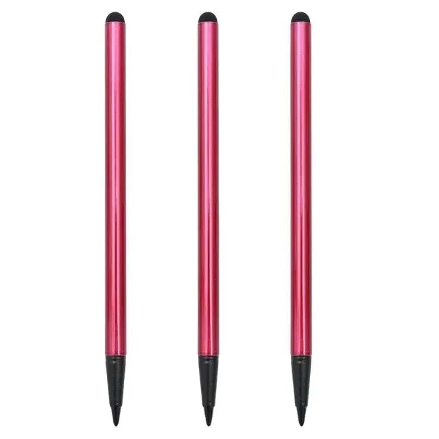 1-6PCS Universal Dual Use Screen Pen For Ipad Stylus For Lenovo Android Tablet Phone Stylus For Xiaomi For Samsung Capacitance Oasis Select Red 3PCS