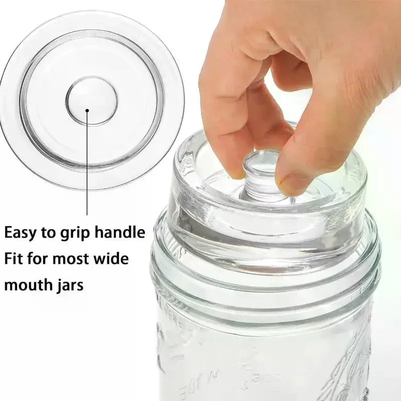 Glass Fermentation Jar Lid – Airtight Reusable Canning Cover
