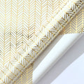 43x300cm Bronzing Striped Golden Polka Dot Gift Wrapping Paper Christmas Valentine's Day Birthday Gift Wrapping Paper Crafting Oasis Select Style3-43x300cm