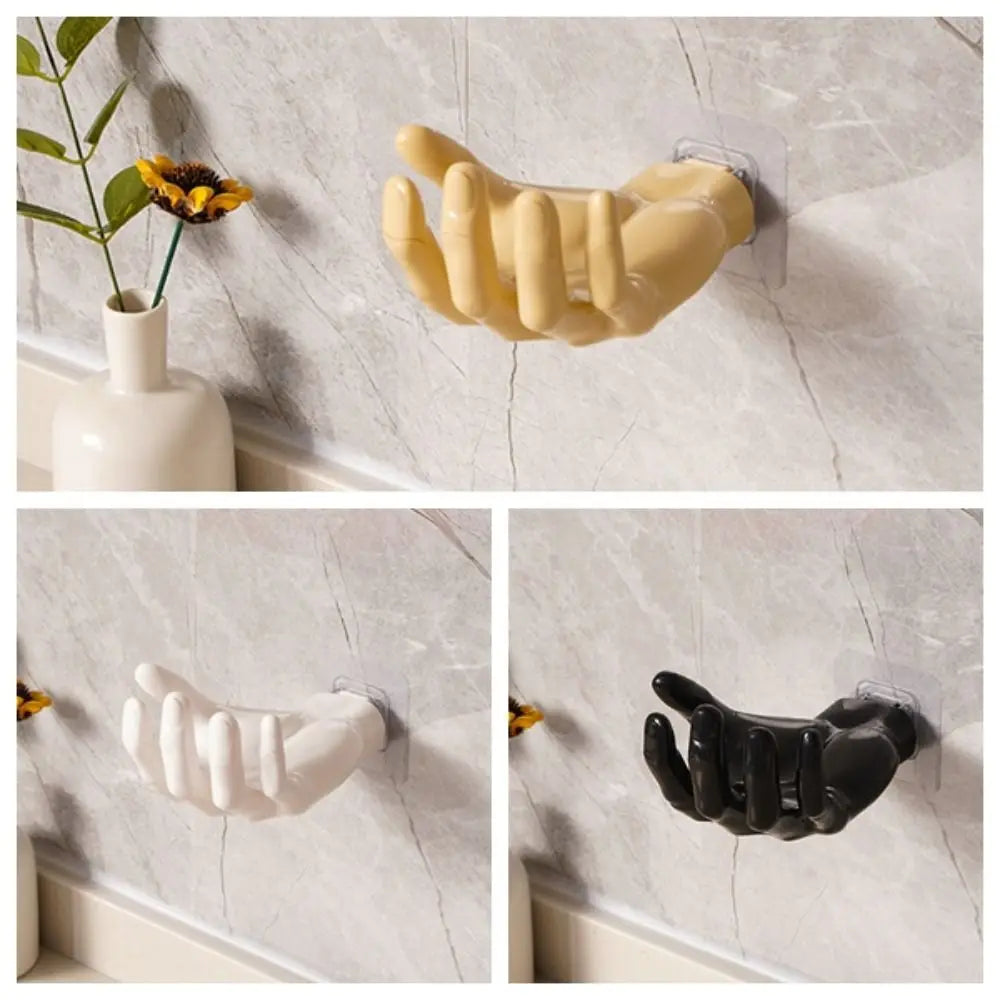 Hand Shape Wall Mounted Storage Rack – Bathroom & Office Hook