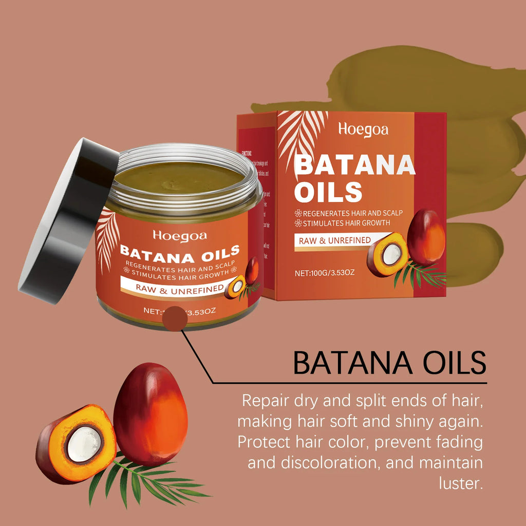 Hoegoa Batana Hair Growth Cream Repair Damaged Scalp Massage Deeply Cleansing Mask Healthier Roots Hair Nourishing Conditioners Oasis Select