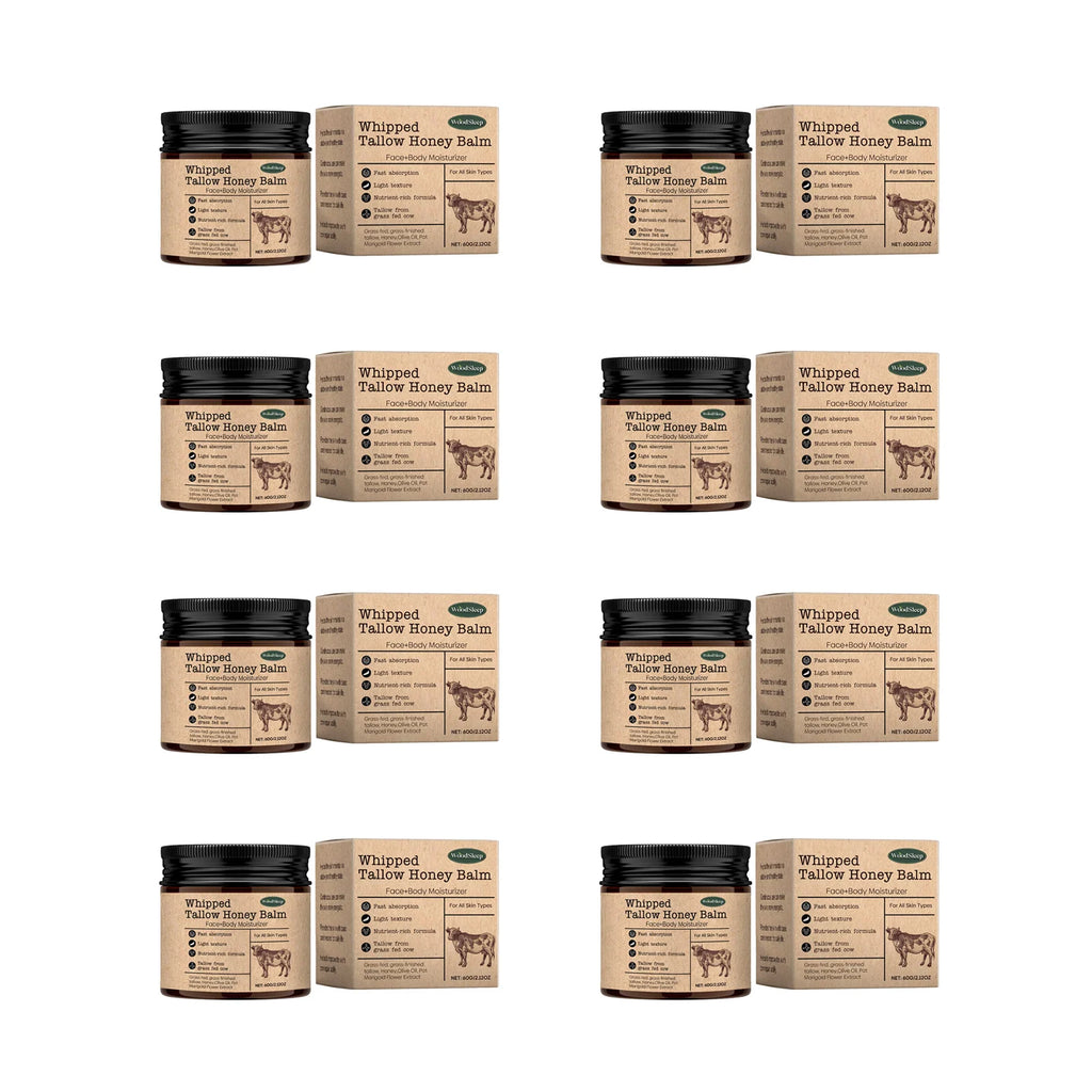 WoodSleep Beef Tallow & Honey Face Body Cream – Deep Moisture Tallow Face Body Cream Oasis Select 480g boxed