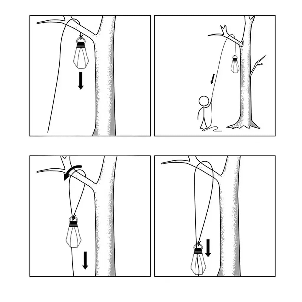 210G PVC Tree Climbing Throw Line Bag Throw Weight Pouch for Arborists Caving Rock Climbing Rope Deployment Bag Oasis Select