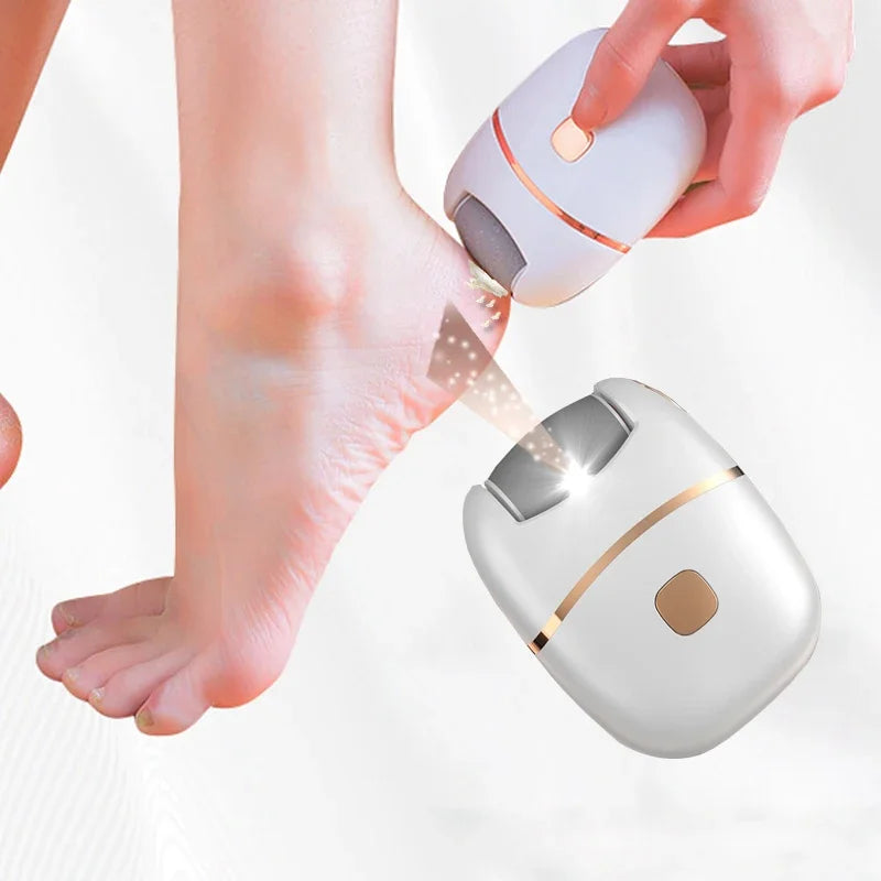 1 PC Electric Foot Grinder, Rechargeable Thick Leather Polishing Foot Grinder, and 2 Different Thickness Grinding Heads Oasis Select