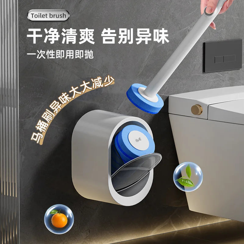 Toilet brush, household toilet brush, disposable disposable toilet brush, replaceable head, soluble deodorizing cleaning brush Oasis Select