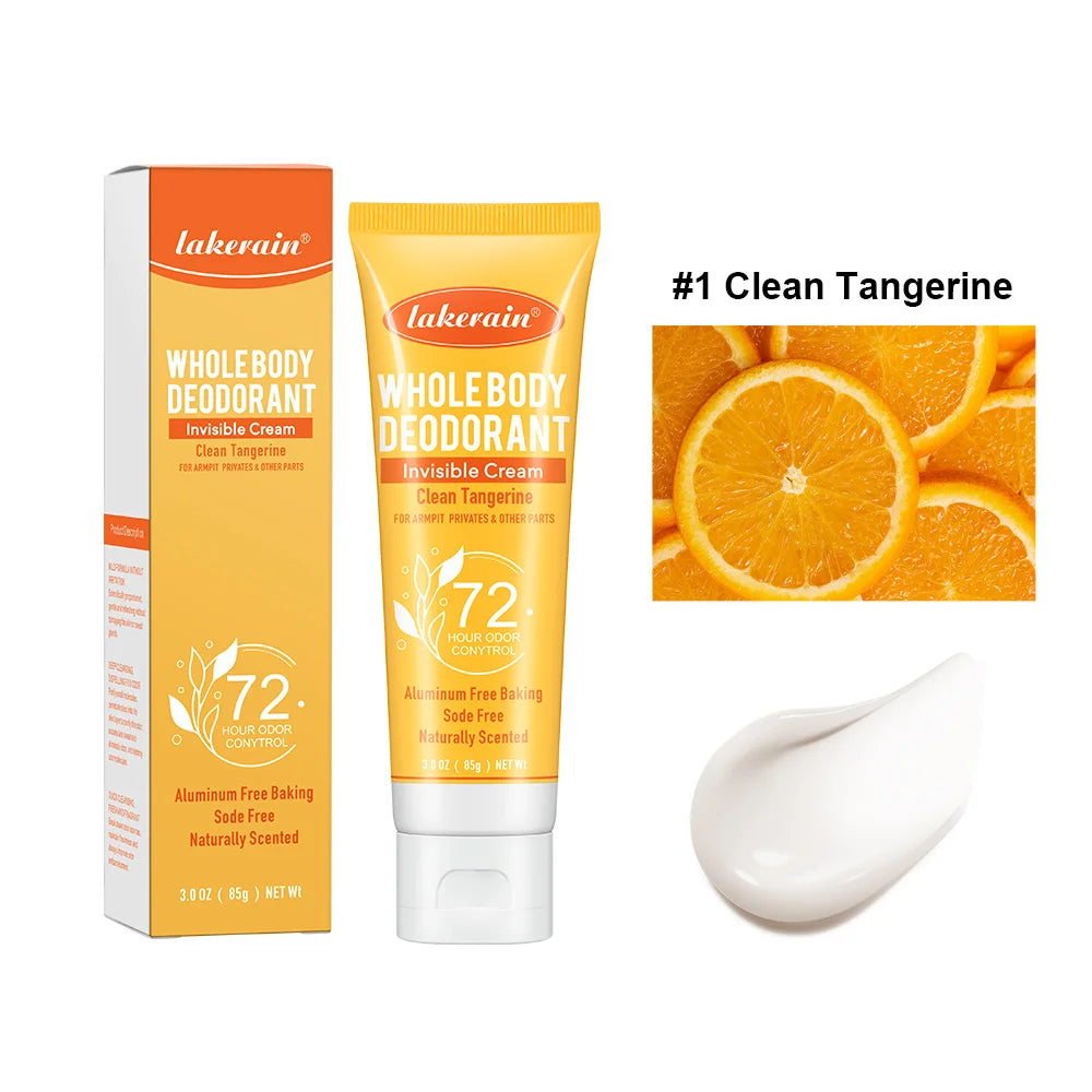 Body Deodorant Cream 72 Hours Cream Body Deodorant Fruit Scented Deodorant Long Lasting Fragrance Oder Control Aroma Perfume Oasis Select 1 Clean Tangerine