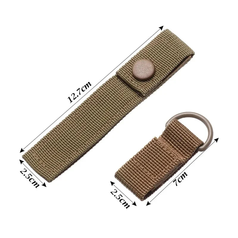 1/2pcs Ribbon Webbing Buckle Key Hook Clip Water Bottle Holder Climbing Carabiner Belt Backpack Hanger Hook Oasis Select