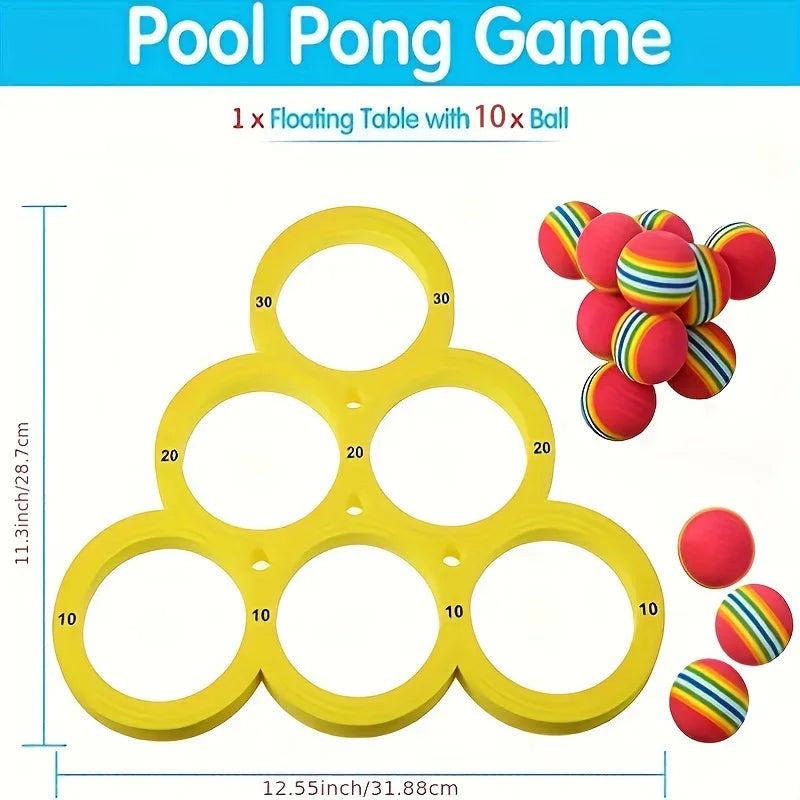 Pool Toy Fun Splash Water Sports Floating Pool Game Toy - Durable EVA Material, Random Color Ball, Perfect for Summer Fun Oasis Select