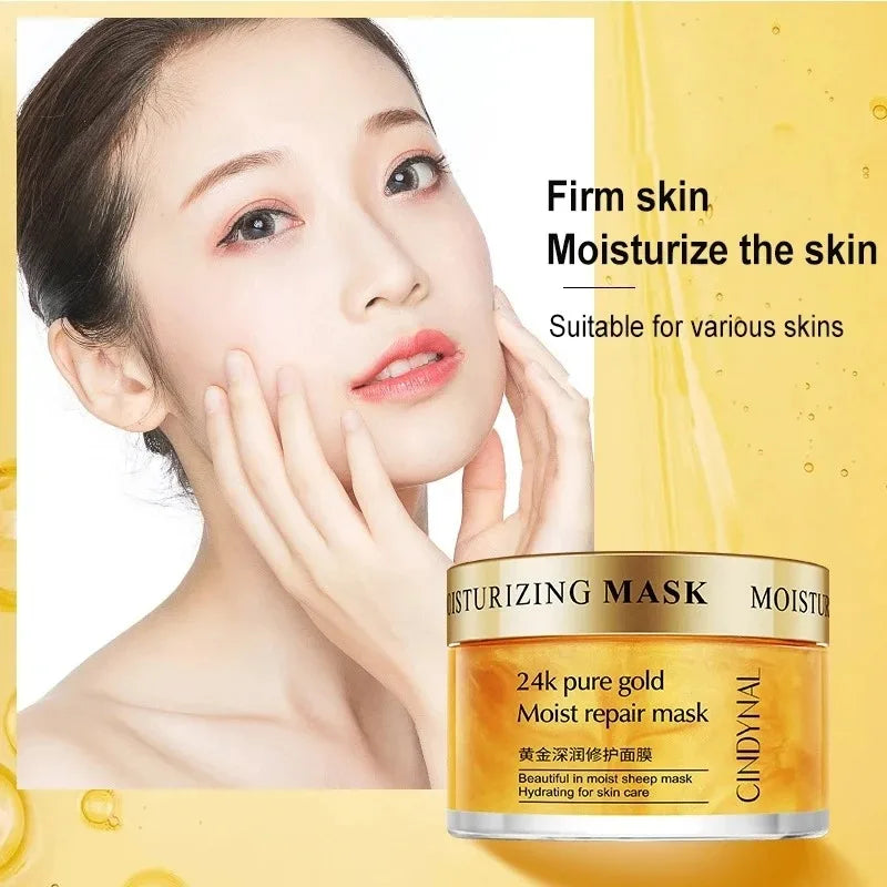 24K Gold Sleeping Mask 120g – Firming & Brightening Night Cream