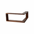 90° Corner Floating Wall Shelf – Bamboo Wood Display Storage
