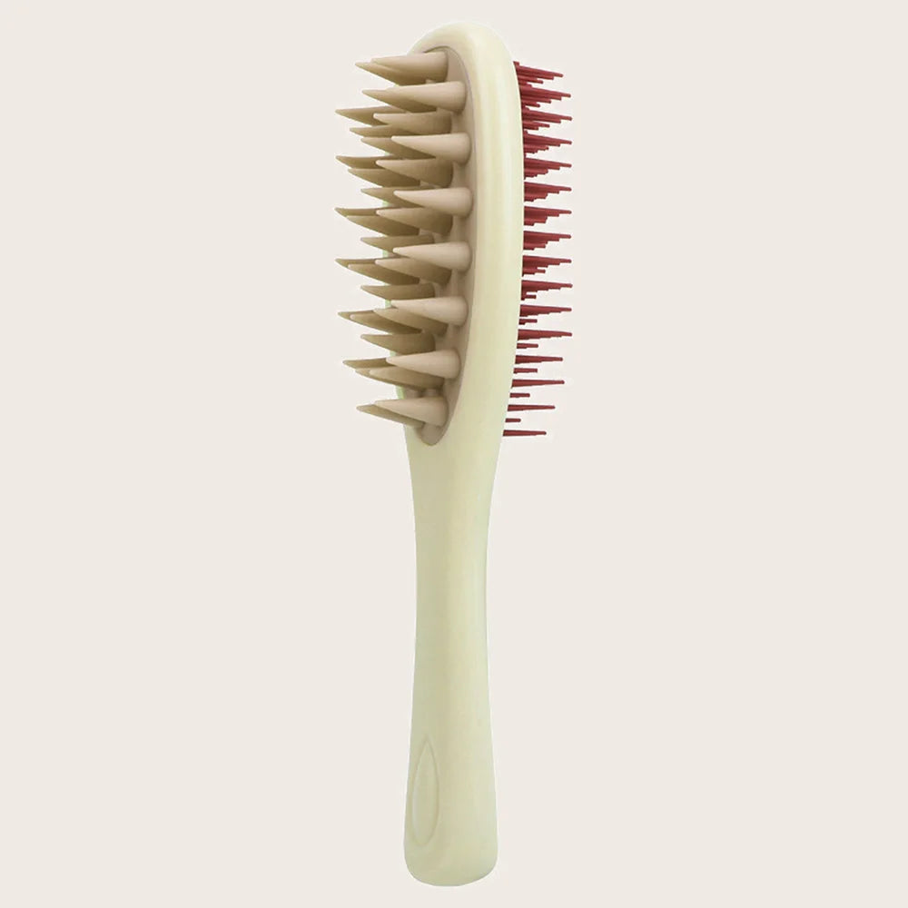 Long Handle Scalp Massage Shampoo Brush & Hair Detangler Comb Scalp Massage Brush Oasis Select beige1