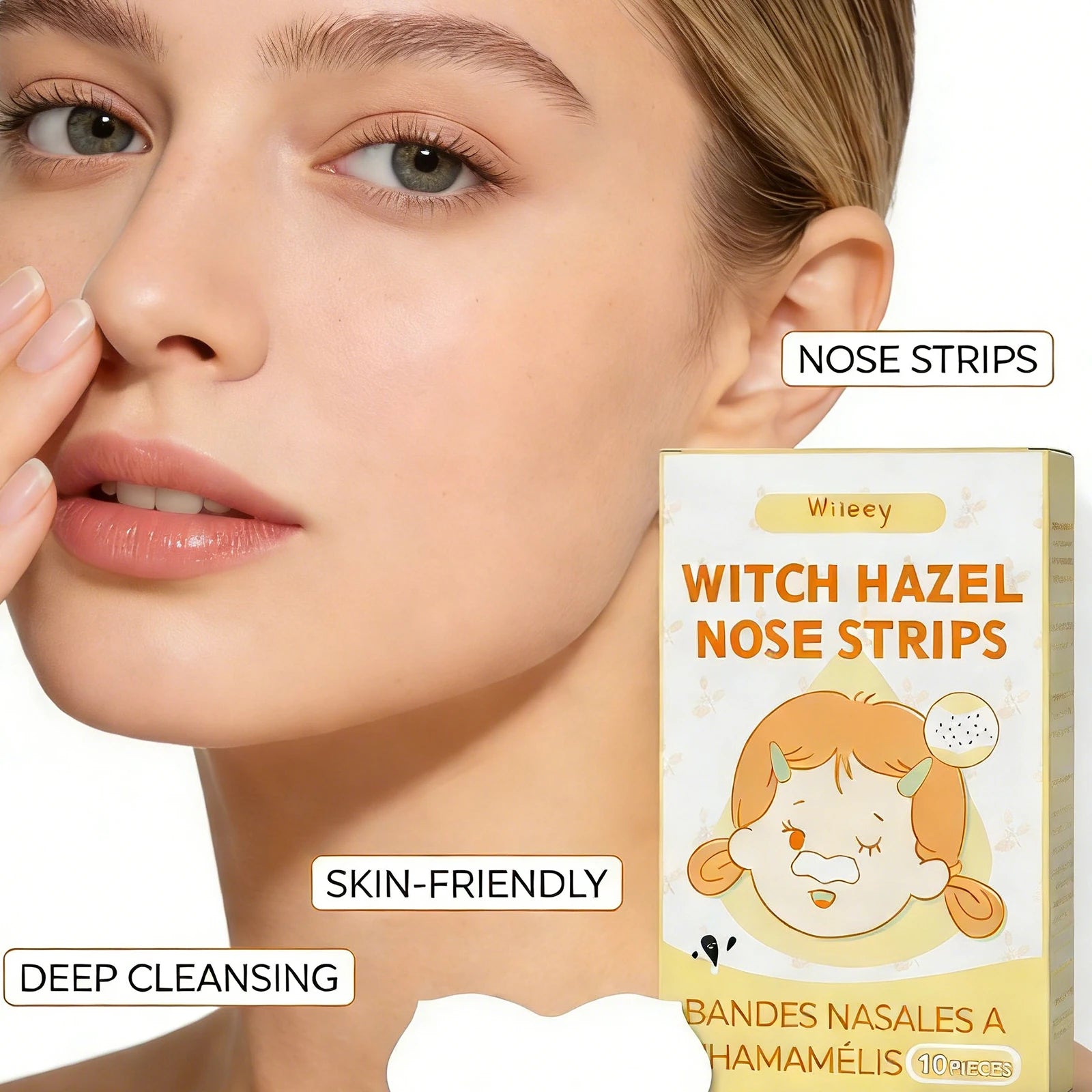 Blackhead Removal Nose Strips – Deep Cleanse & Moisturize 10 Pack Blackhead Nose Strips Oasis Select