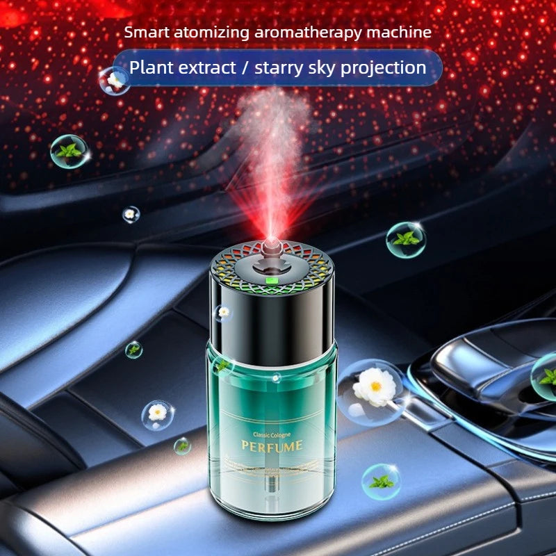 Smart Car Aromatherapy Diffuser Fragrance Machine Car Smell Air Freshener Ocean Hilton Automatic Car Scent LED Ambient Light Oasis Select