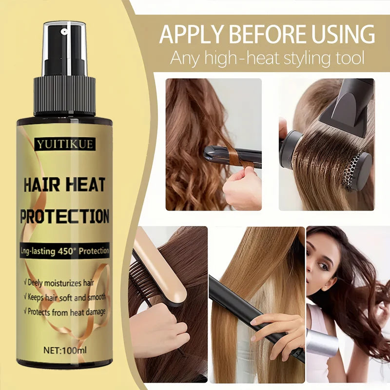 YUITIKUE Silk Care Heat Protection Spray – Curly Hair 100ml