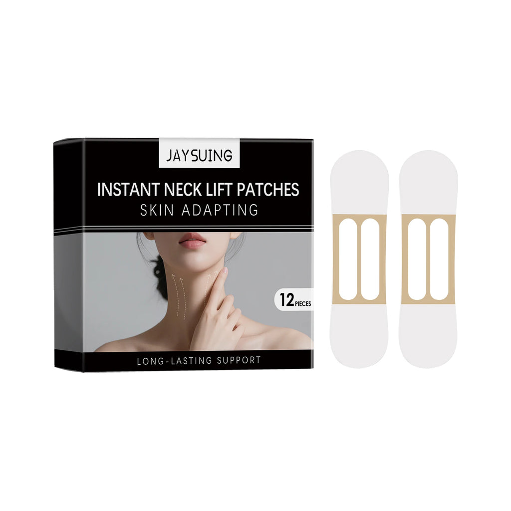 Hyaluronic Acid Neck Lifting Patches Fade Fine Lines Reduce Droop Improve Skin Elasticity Enhance Contour Sense Neck Care Patch Oasis Select 12PCS
