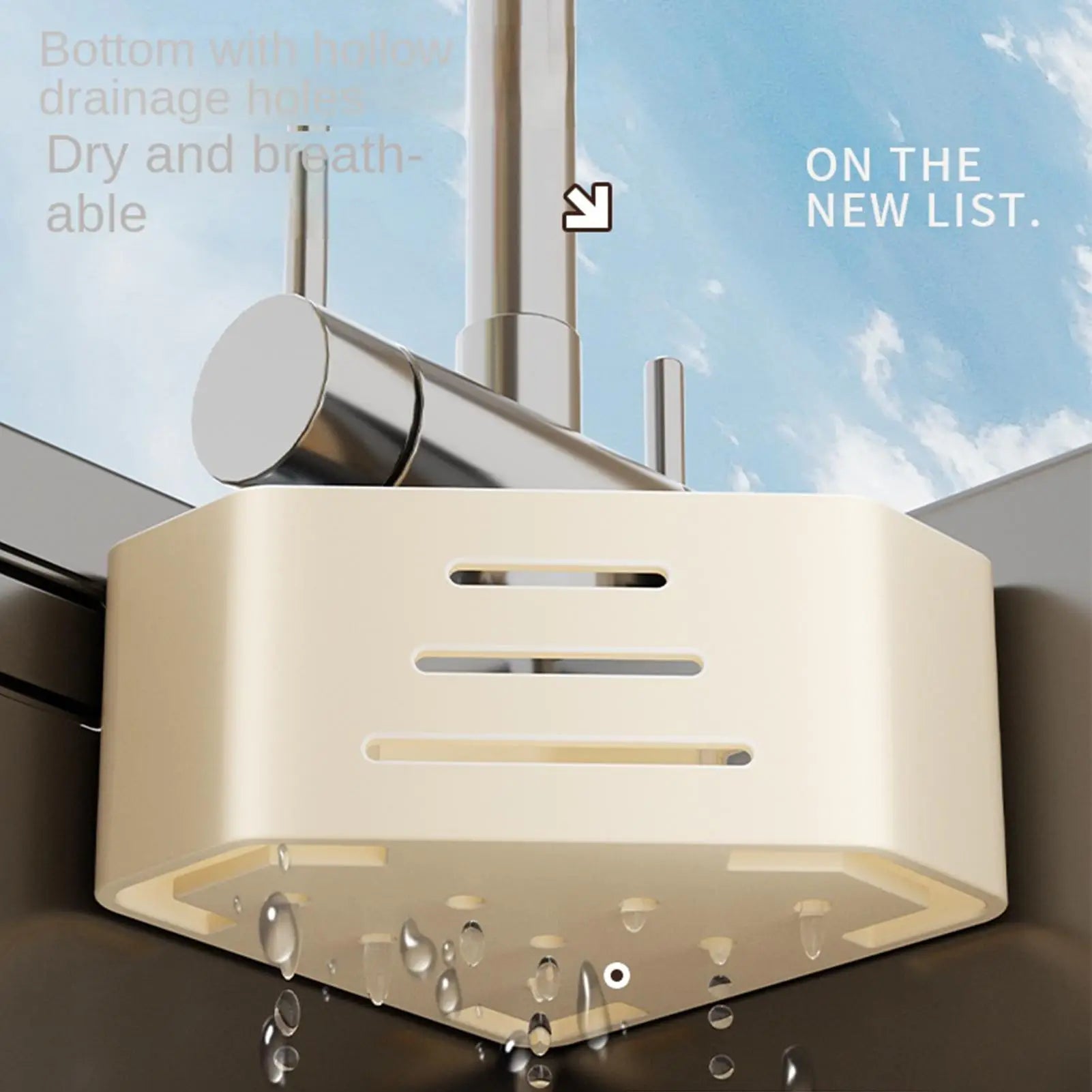 Kitchen Sink Holder Hanging Drain Basket Soap Sponge Shelf Organizer Bathroom Faucet Holder Rack Kitchen storage rack Oasis Select