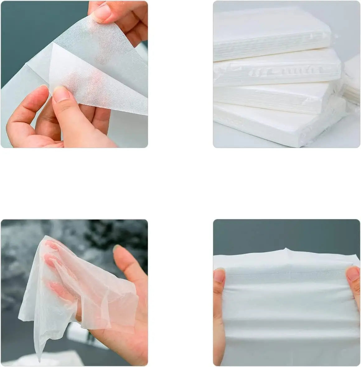 4/7/14 Packs Car Tissue Refill – 50 Sheets/Pack Soft Travel Facial Tissues for Purse & Auto, Compact Disposable Pack Paper Towel Oasis Select
