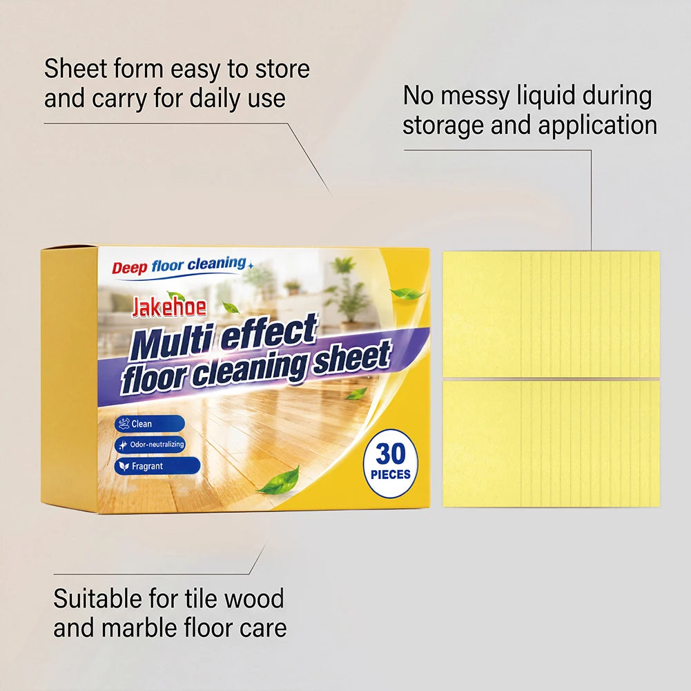 Floor Cleaning Concentrate Sheets | Multi-Surface 30pc