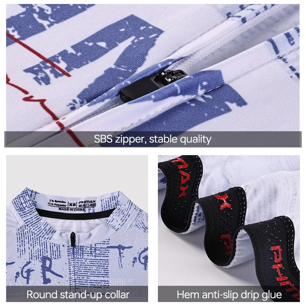PHMAX Pro Women Short Sleeve Cycling Jersey Quick Dry Breathable Moisture Wicking 3 Pockets Bike jersey for Long Distance Riding Oasis Select