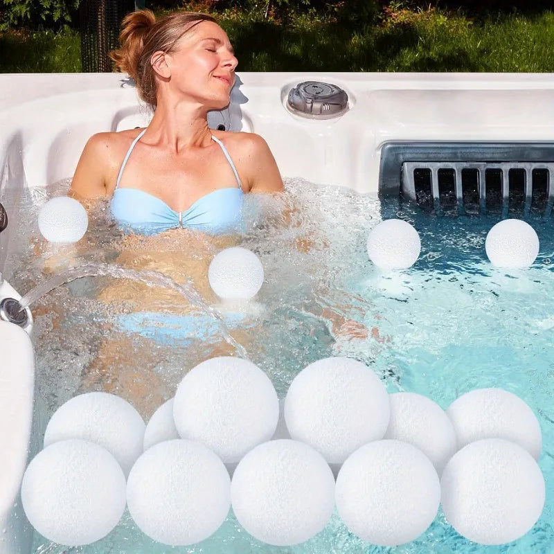 2/4pcs Reusable 3-Inch Oil Absorbing Sponge Cleaning Balls for Pools, Hot Tubs & Spa - Floating Pool Filters Oasis Select