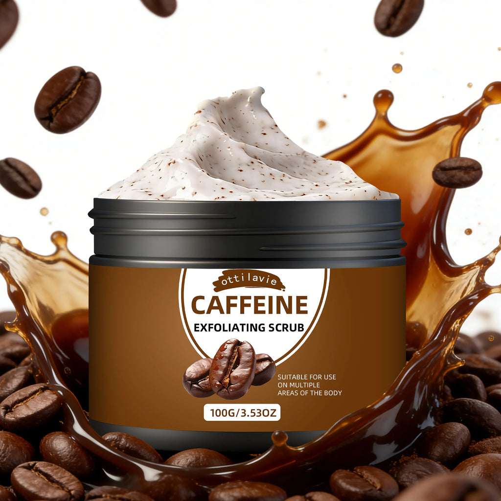 Ottilavie Caffeine Exfoliating Scrub, Gentle Exfoliating Deep Cleansing For Hands, Feet & Body, Daily Skincare Routine Oasis Select
