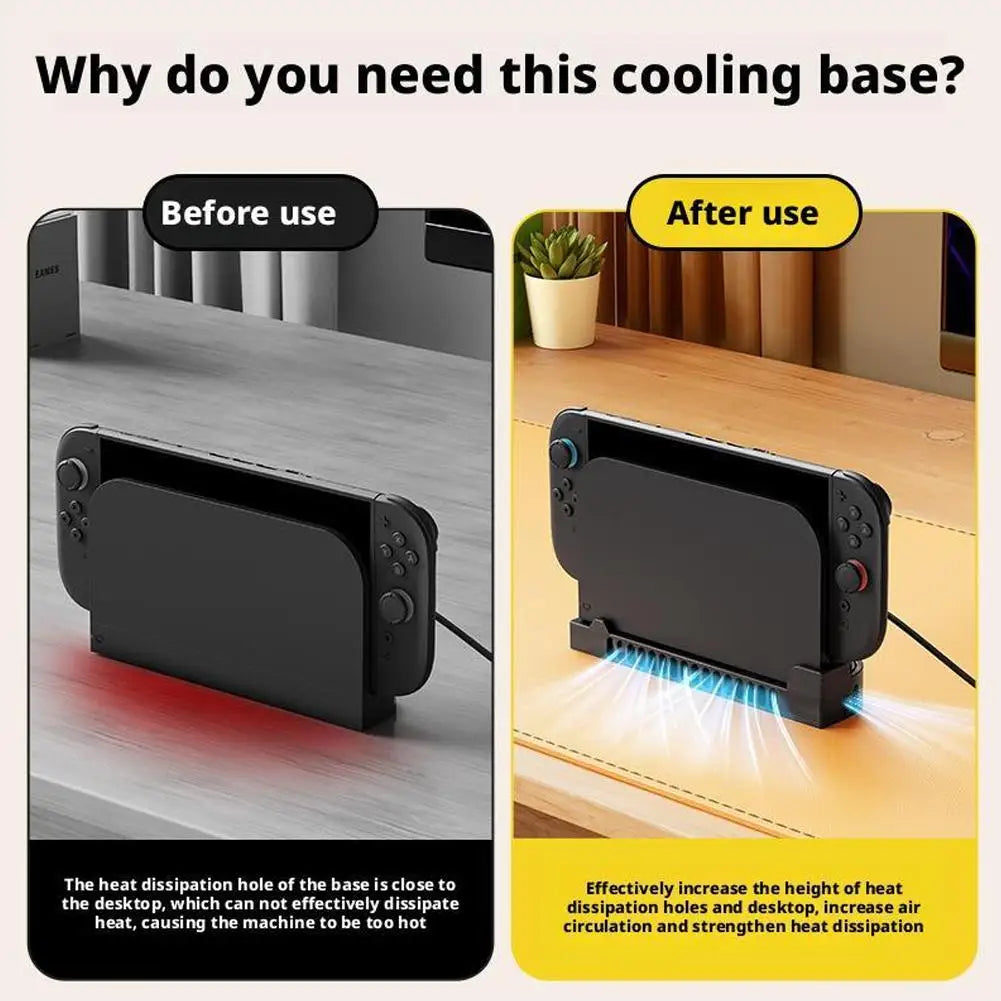 Nintendo Switch 2 Cooling Base Stand – 3D Printed Ventilation