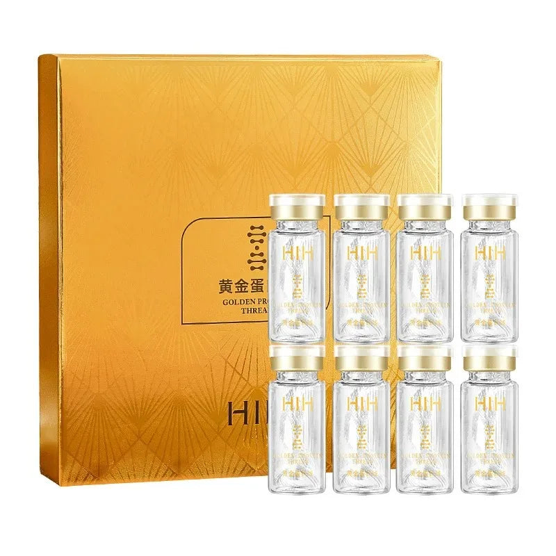 Soluble Face Lifting Threads Collagen Facial Essence Protein Peptide Gold Silk Wire Face Serum for Anti-Aging Firming Skin Oasis Select