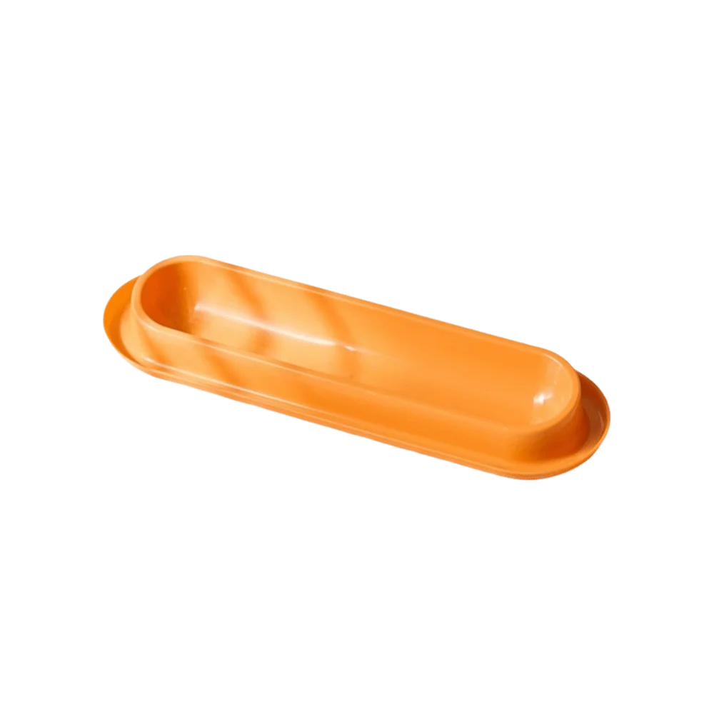 Extra Long Tilted Pet Bowl – Anti-Slip, Large Capacity Cat & Dog