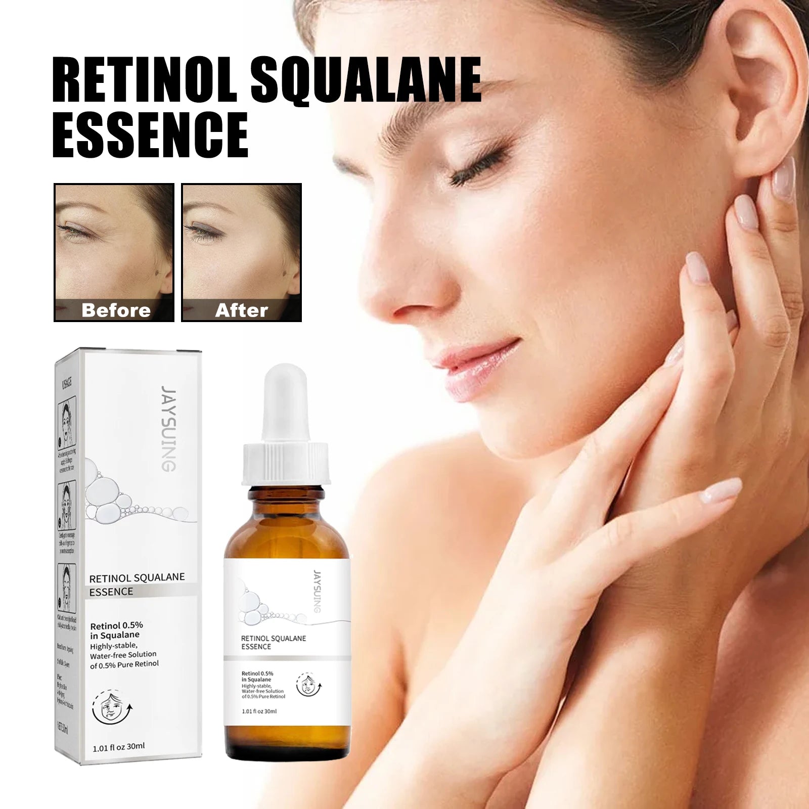 Retinol Ordinary Serum Remove Eye Fine Lines Lifting Brighten Skin Moisturize Firm Facial Essence Oasis Select 30ml boxed
