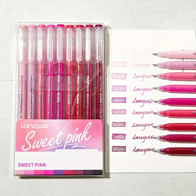 9Pcs Fluorescent Highlighter Set, Assorted Colors, Perfect for Writing, Drawing, Note-Taking & School Office Supplies Oasis Select pink