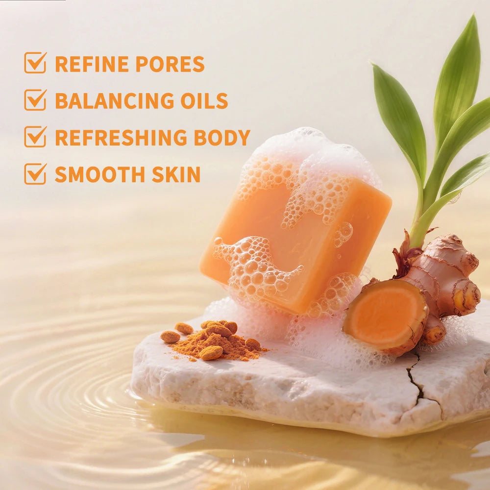 Handmade Turmeric Soap Bar – Face & Body Brightening Cleanser Brightening Soap Bar Oasis Select