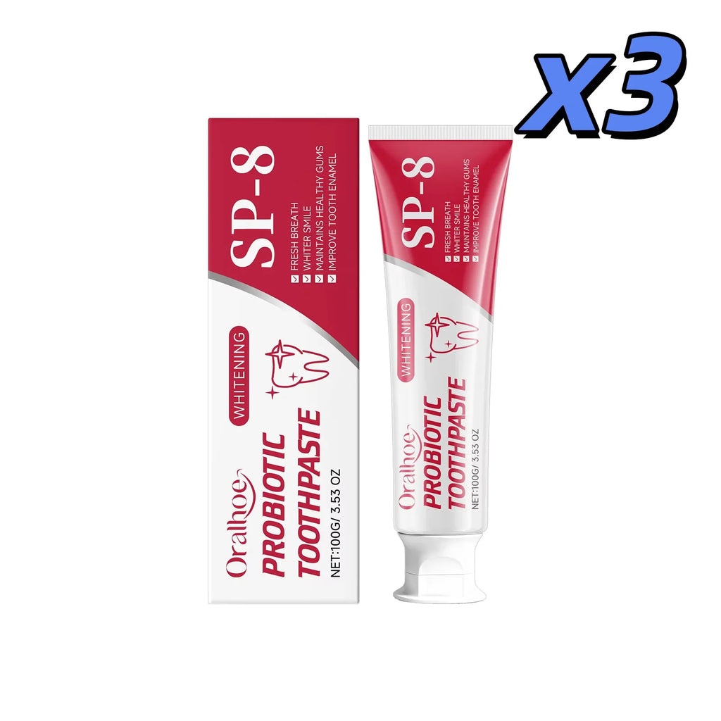 Probiotic Toothpaste Enamel Brightening Gingival Protection Refreshing Breath Teeth Cleaning Sensitive Gums Tooth Repair Paste Oasis Select 100g X 3pcs