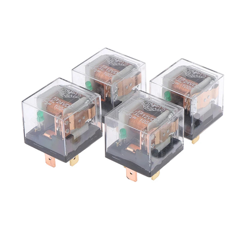 Waterproof Automotive Relay 12v/24v 100a 4pin/5pin Spdt Control Car Relays 2.8*2.8*2.5cm Oasis Select