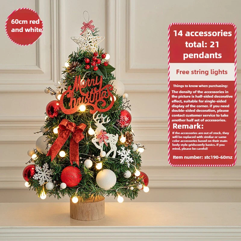 New Christmas Tree Home Small Desktop Ornament Diy Material Packaging Decoration Christmas Decoration Mini Christmas Tree Oasis Select 60cm D Look at the picture