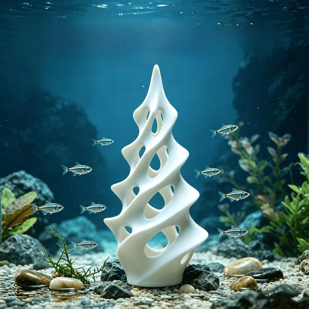 Hollow Tree Aquarium-Safe Fish Hideout Multi-Hole Shelter Creative Art Ornament Decor for Small Fish Shrimp Aquarium Accessories Oasis Select