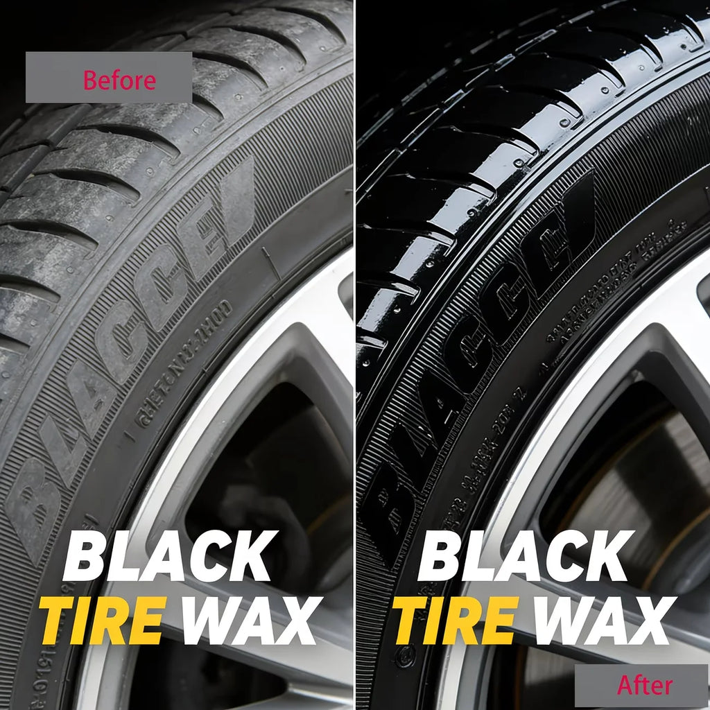 Black Tire Wax – Car Tire Polish, Cleaner & Long-Lasting Shine
