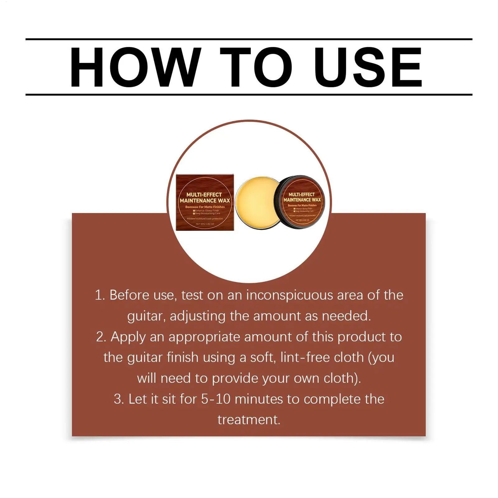 Guitar Polishing Wax For Violin Electric Guitar Wooden Instrument Maintenance Crack Prevention Protective Oil Anti-mold Cleaning Oasis Select
