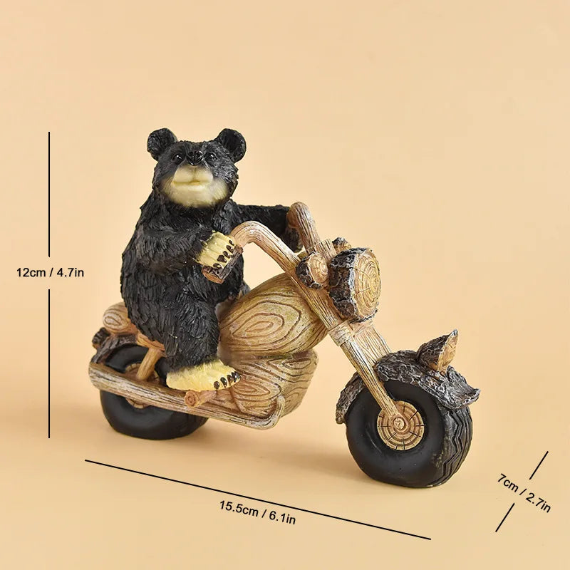 Black Bear Display Home Living Room TV Cabinet Porch Decoration Home Decor Desk Accessories Oasis Select C