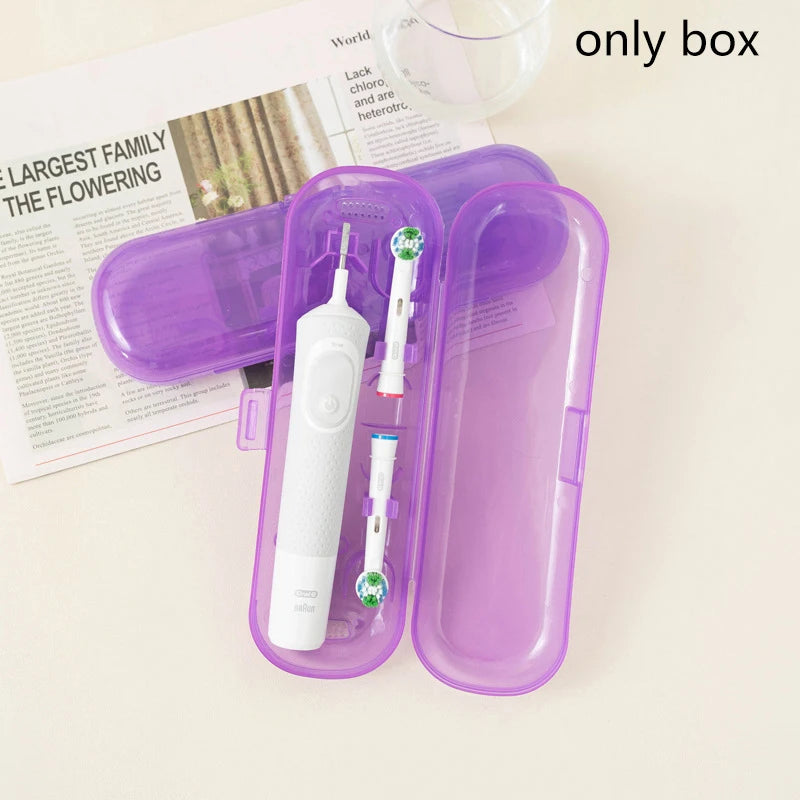 Universal Electric Toothbrush Case Toothbrush Storage Box Organizer Portable Travel Outdoor Electric Toothbrush Protective Cover Oasis Select Purple