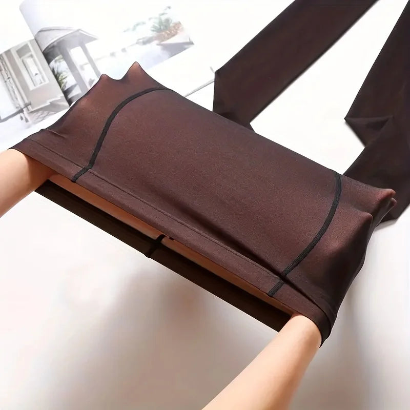 80g Fake Translucent Pantyhose High Waist Slim Anti-snag Pantyhose Insulated Women's Tights Lingerie Sexy Women's Stockings Oasis Select
