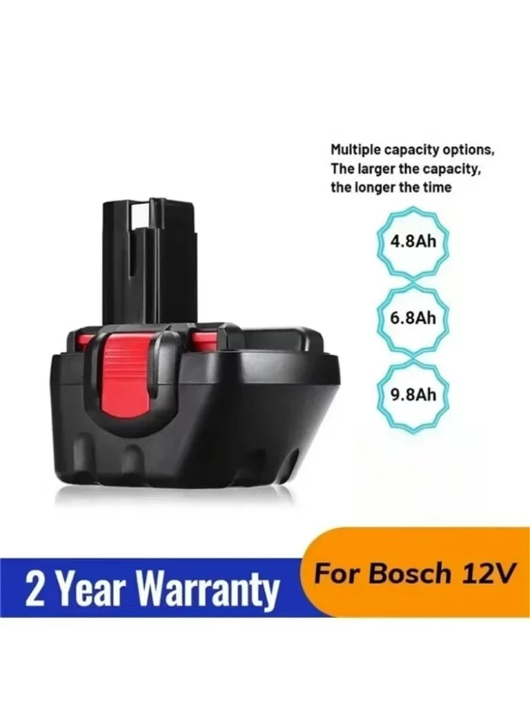 4.8Ah 6.8Ah 9.8Ah for Bosch 12V Screwdriver NI-MH Battery PSR BAT043 BAT045 BAT046 BAT049 2607335273 2607335274 18650 battery Oasis Select