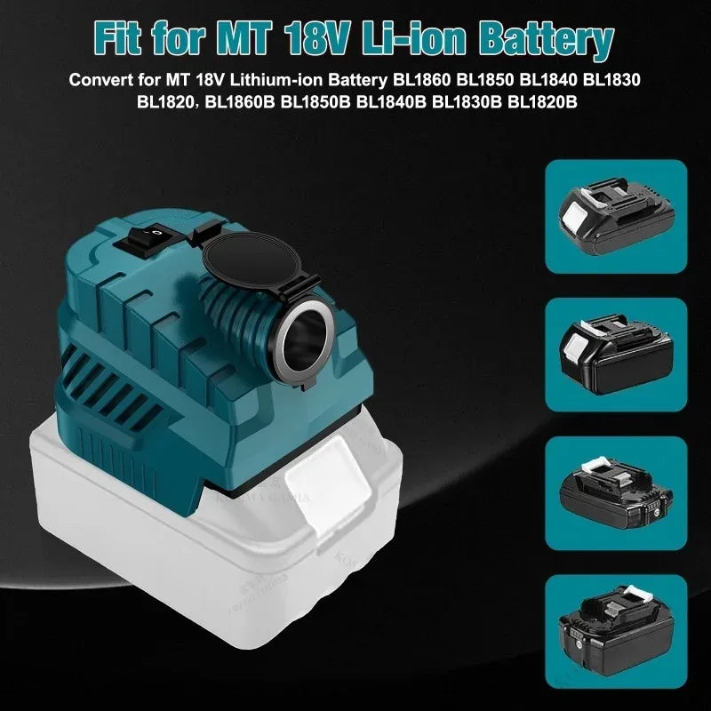 For Makita 18V Battery To 12V 240W Power Adapter for Car Fridge Cigarette Lighter Port Buck Converter Regulator Tool Accessory Oasis Select